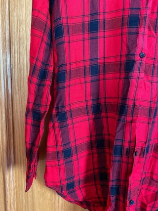 Camisa cuadros H&M roja y negra