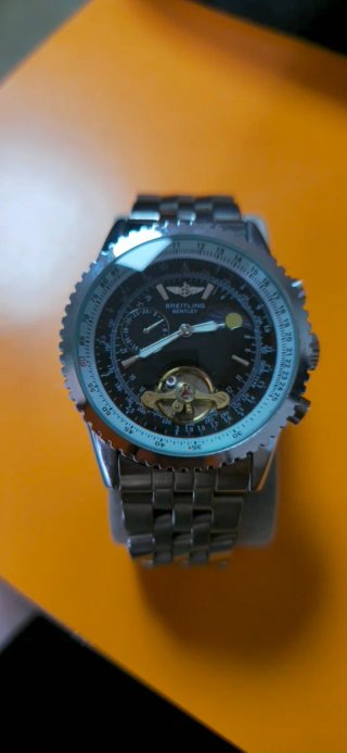 Reloj Breitling Negro y Plateado