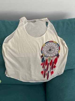 Camiseta sin mangas con estampado de atrapasueños