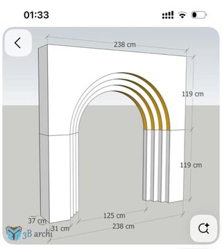 Arcos en 3D para eventos