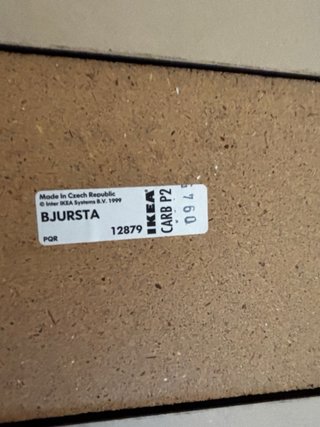 Mesa extensible IKEA BJURSTA negra 90x90