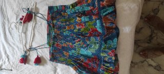 Top volantes estampado floral