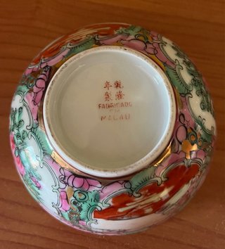 Cuenco Macao Rosa y Verde