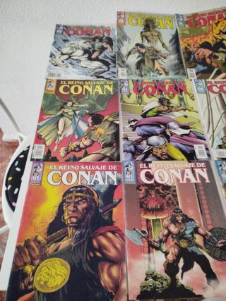 Lote 23 comics EL REINO SALVAJE DE CONAN