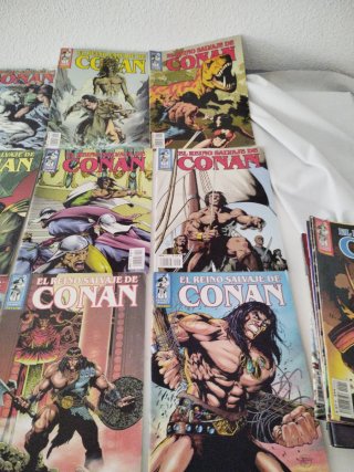 Lote 23 comics EL REINO SALVAJE DE CONAN
