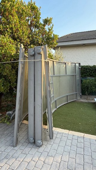 Cúpula para piscina  2,10 a. x 4,30 anch. x 8 de l