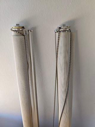 Pack 2 estores enrollables blancos 250x142cm