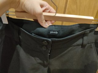 Pantalón corto Pinkie negro mujer. Talla 38