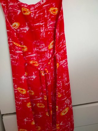 Vestido de seda estampado floral