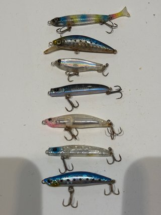 Lote V. 7 señuelos pesca para rockfishing
