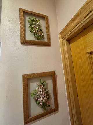 Cuadros de porcelana rusa flores.