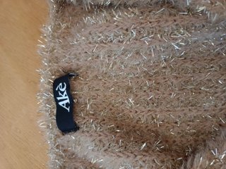 Jersey Ake brillante beige talla única