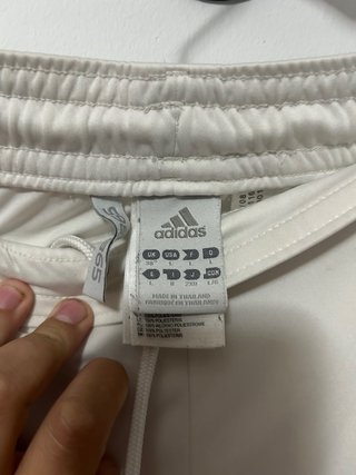 Pantalón Corto Real Madrid Adidas Blanco