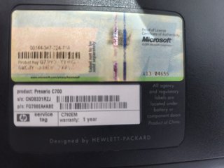 Portátil HP Compaq Presario para piezas