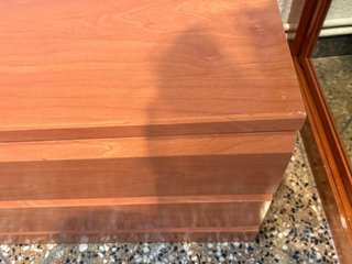 Cómoda baja madera acabado cerezo