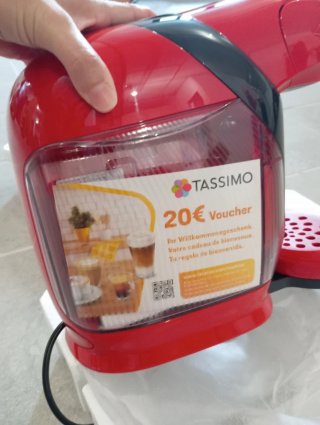 Cafetera Tassimo Bosch Roja