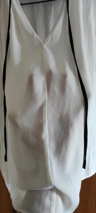 Blusa Mango Blanca Talla XS