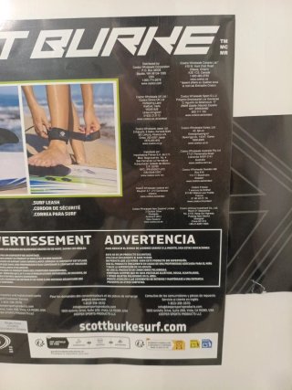 Tabla de surf Scott Burke Sushi 1.7m
