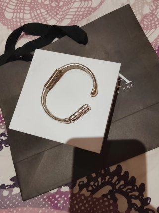 Pulsera Uno de 50 Plata y Rosa