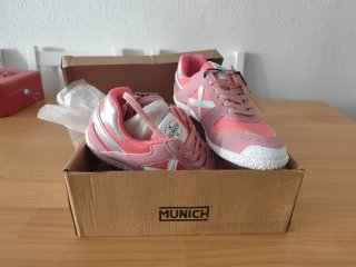 Bambas zapatillas Munich rosas talla 37