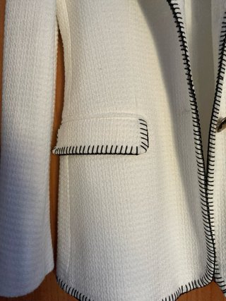 REBAJAS Blazer Zara Blanco Talla S/M