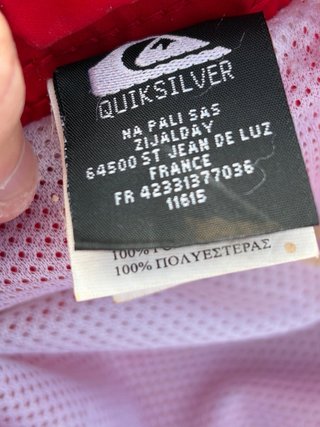 Bañador Quiksilver Rojo