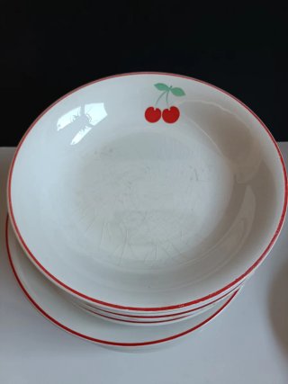 Vajilla San Claudio Cerezas Platos Sopera Fuentes