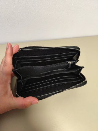 Cartera Negra Piel Sintética