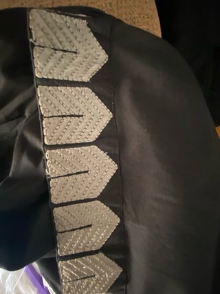 Vestido Niza Negro y Plata Talla L
