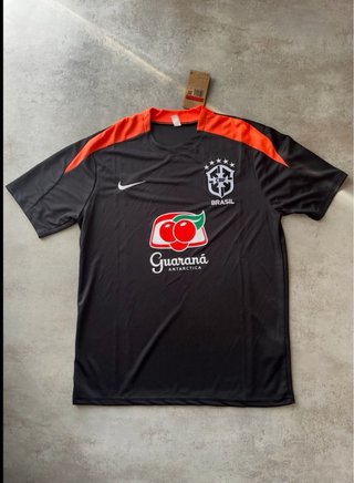 Conjunto Nike Futbol Brasil Negro Naranja