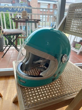 Casco Motocicleta “ City Roadster III Turquesa “