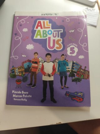 Libro inglés allá about us Oxford quinto primaria