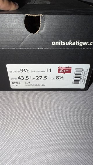 Asics Onitsuka Tiger Bianche Rosse