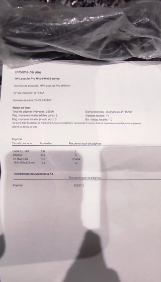 HP LaserJet Pro M404dn Impresora Láser (2 ud disp)