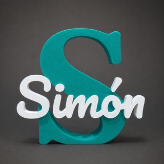 Letra 3D Personalizada com Nome e Decoração