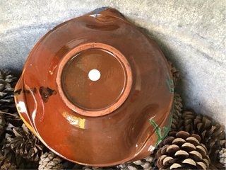 Cuenco de cerámica arte vintage