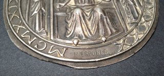 Placa Plata Exposición Iberoamericana