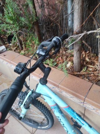 Bicicleta infantil celeste Rockrider