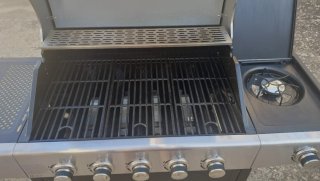 Barbacoa 6 fuegos con funda
