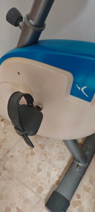 Bicicleta Estática Azul y Gris, Domyo VM480
