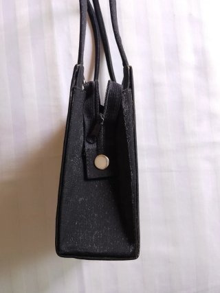 Sandalias tacón negras+regalo bolso de mano