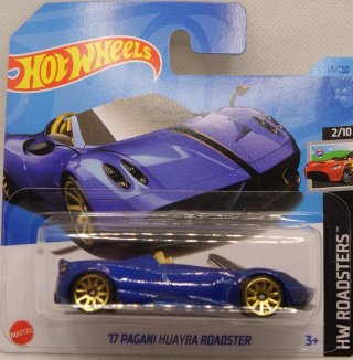 Hot Wheels 17 Pagani Huayra Roadster Azul