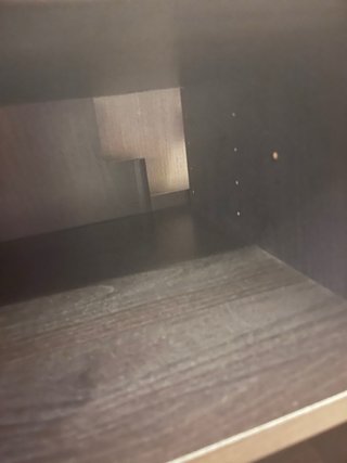 Mueble TV Ikea Besta Negro con Cristal