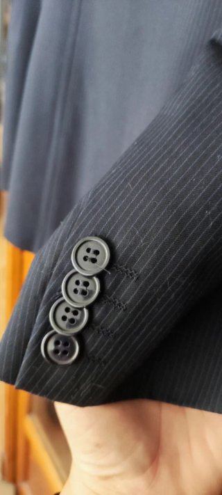 Chaqueta de traje azul marino