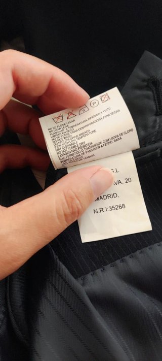 Chaqueta de traje azul marino
