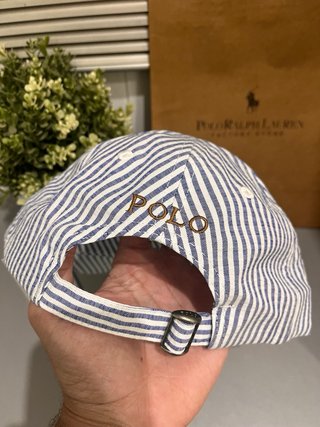 Gorra Polo Ralph Lauren Rayas Azul Blanco