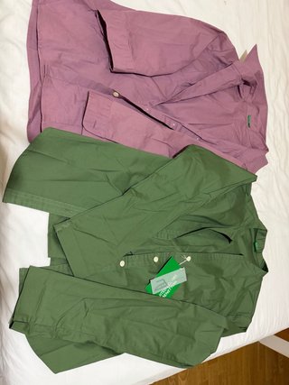2 Camisas Benetton Mujer Talla L y M Nuevas