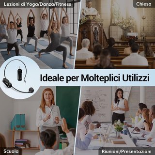 Micrófono Inalámbrico Diadema UHF TONOR