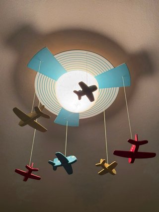 Lámpara Techo Infantil Aviones Philips