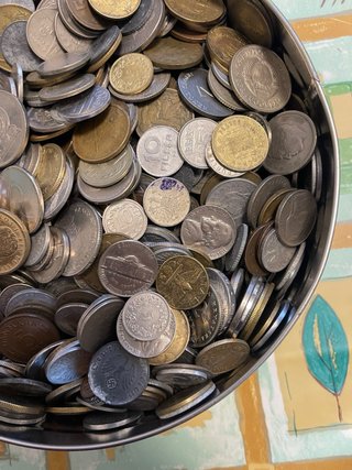 Lotto 5 kg monete mondiali